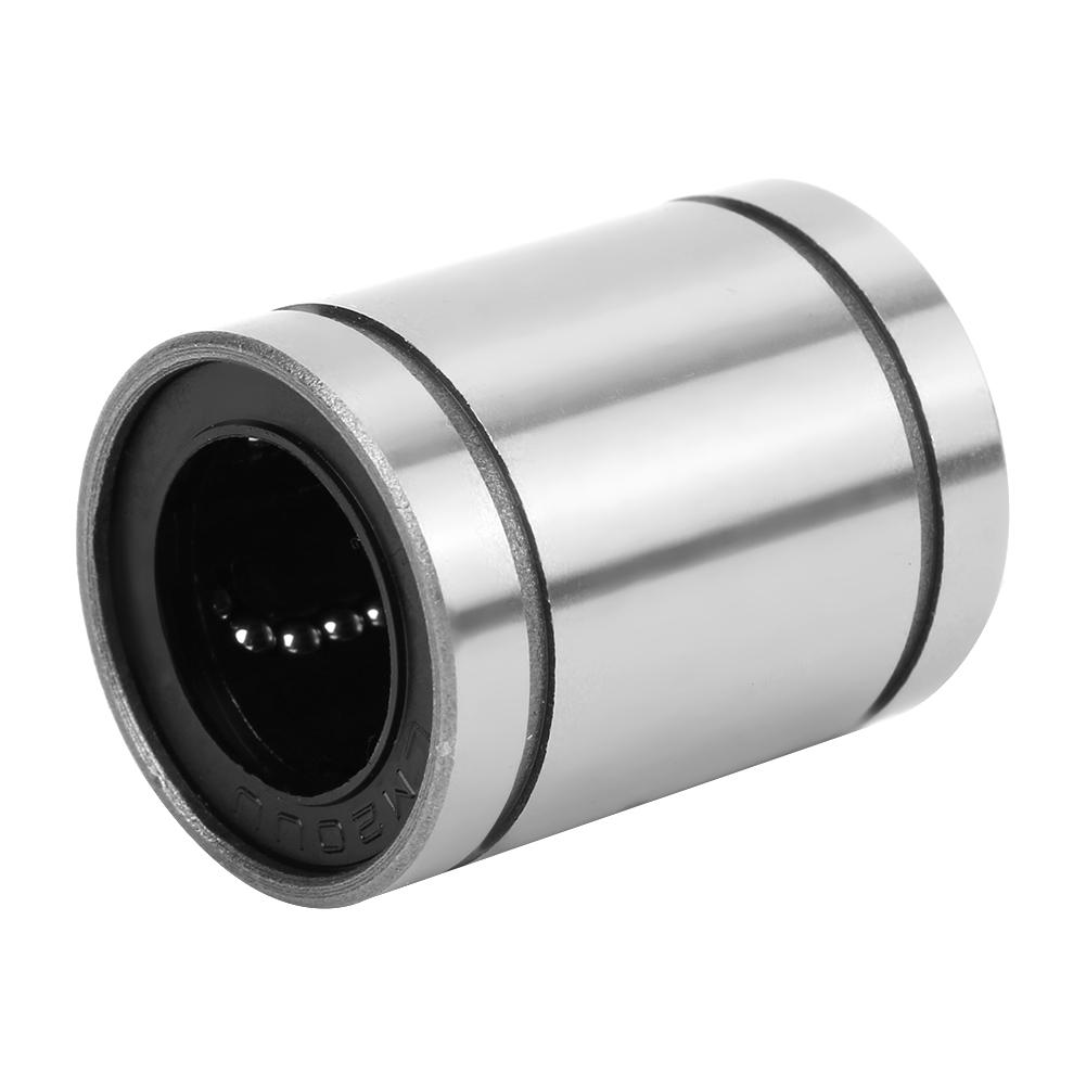 2Pcs Linear Motion Bearing Steel High Accuracy for Industrial Automation LM25Uu LM20Uu LM16UU(LM20UU )