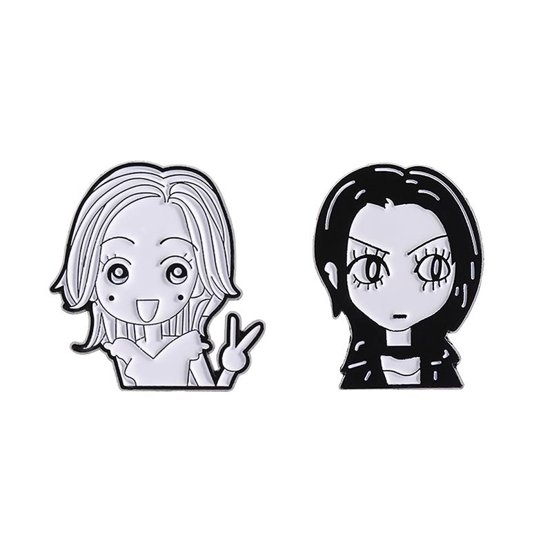 Xiaomi Anime Girls Collections Enamel Pins Cartoon Manga Character Brooches Clothing Lapel Badge Fashion Jewelry Gifts for Fans Friends
