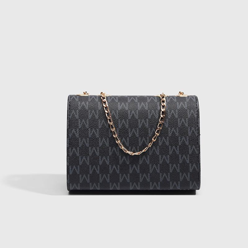 Spring new simple shoulder bag fashionable camera bag trendy oblique span bag fashionable printed small square bag