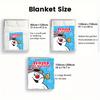 Frosty der Schneemann 2D Flaches Muster Flanell Decke Hohe Qualität Alle Jahreszeiten Wärme und Komfort Perfekt für Weihnachtsgeschenke.PMT0914015