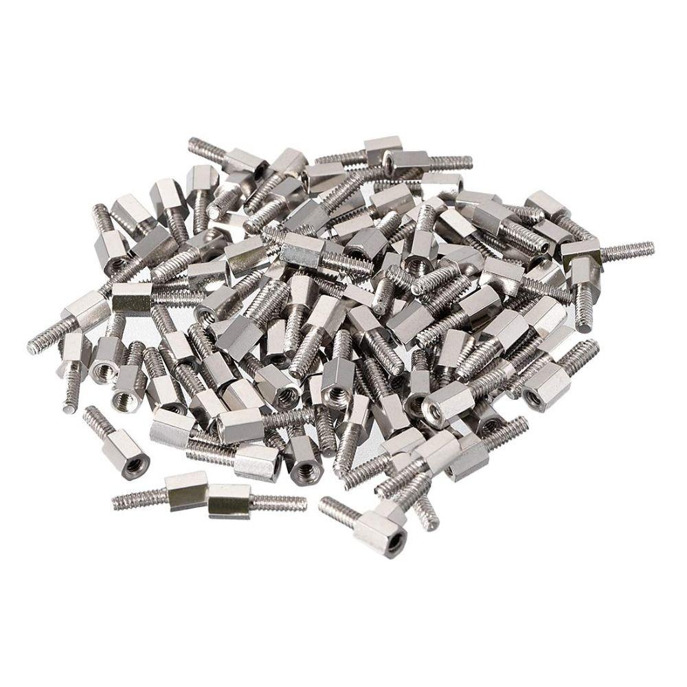 

100 шт. 5 мм/0,22 дюйма, шестигранные проставки, стойки, 8 мм/0,31 дюйма, шестигранные проставки, прочные винты