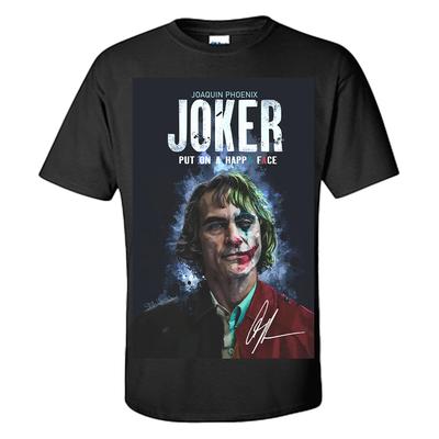 T-shirt Joker Joaquin Phoenix Firmata La Canzone del Joker Mettici una Faccia Felice Taglie S-XXXL