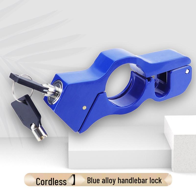 Anti-Theft Motorcycle Brake & Throttle Lock with Alarm