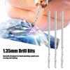 10pcs High-Speed Steel Twist Drill Bits 1.3mm Diameter Micro Drill Bits  For Jewelry Making