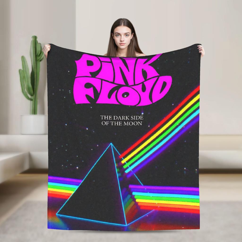 Flannel Blankets Warm Soft Throw Blanket for Couch Bed Camping Floyded Rock Me Pinks Bedspread Sofa Bed Cover