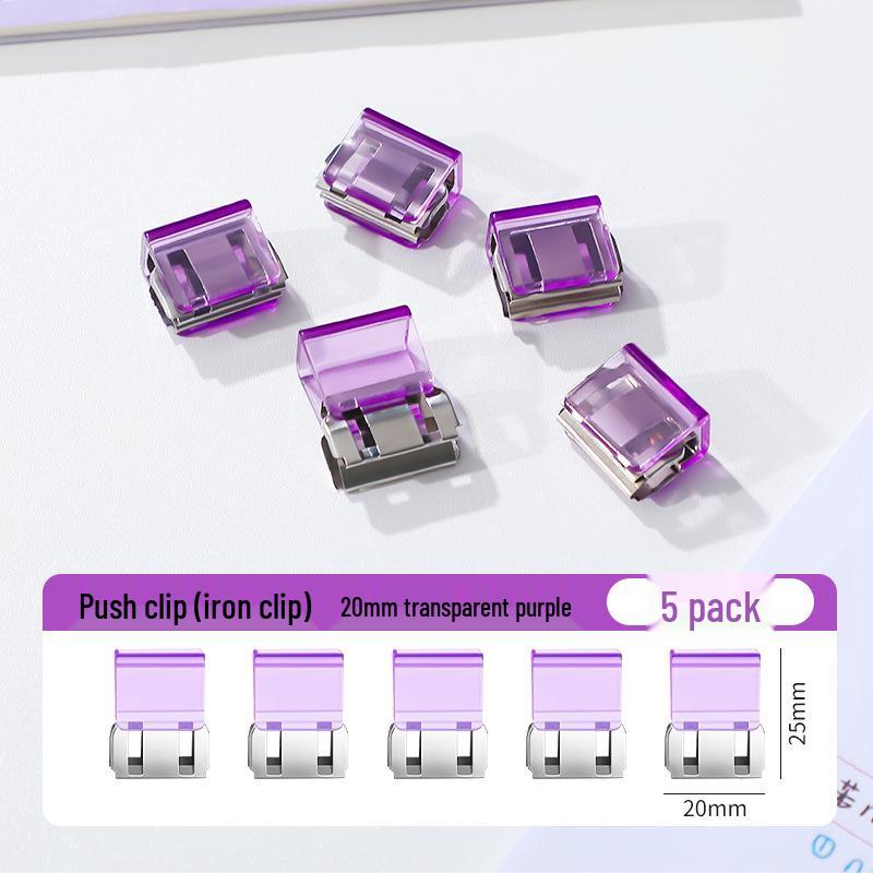 Creative Smooth Metal Book Binding Corner Clip Organizer