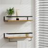 Wall Shelves Artiss 2X Floating Brackets Towel Rail Rack Diy Mount
