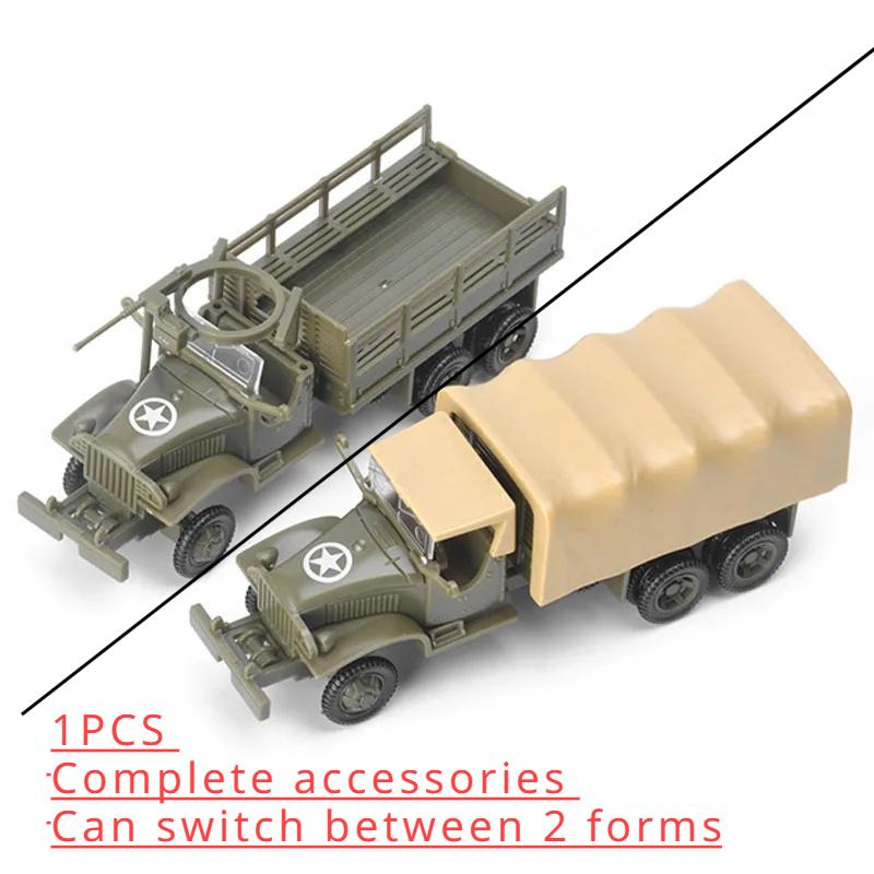 4D Model 1/72 Jimsy Allied Truck Cckw353 Off-road Vehicle Glue Free Assembly Model Military Toy Car 1pcs Random