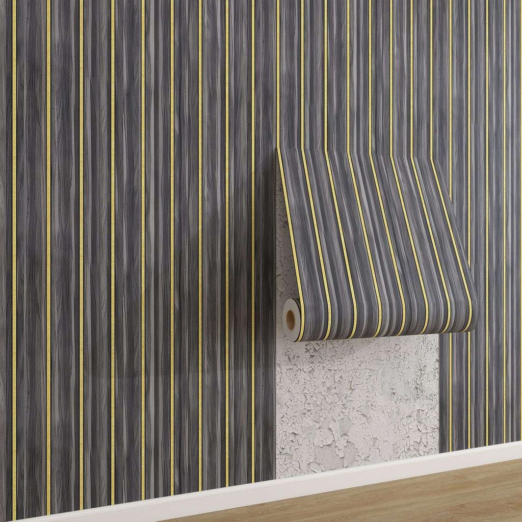 Self Adhesive Grille Wallpaper3D Fluted Wall Panel Sticker, Peel and Stick PVC Wallpaper for Living Room TV Background, Bedroom Wall Decor