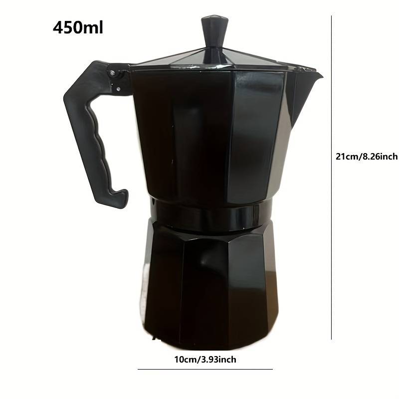 150/300/450 ml Moka-Kanne für den Herd, Camping, manuelle kubanische Kaffeemaschine, manuelle kubanische Camping-Kaffeemaschine zur Herstellung von Cappuccino Latte
