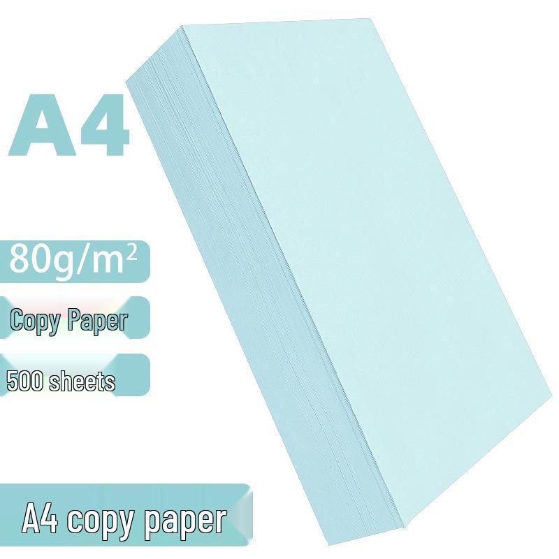 Light Blue A4 Printing Paper: 80g Copy and 70g Cardstock, Full Size 8K/4K for Office Use A4 Light Blue 70g Copy Paper 100 Sheets