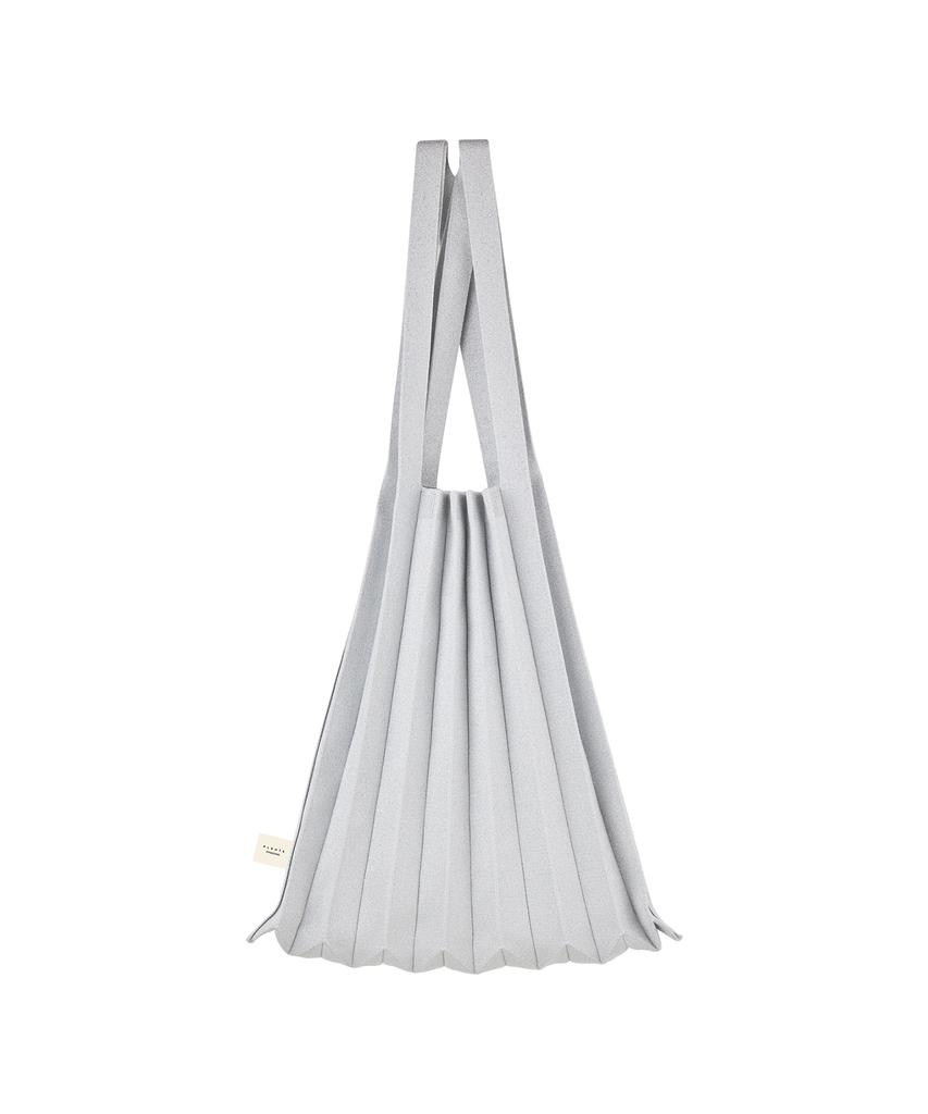 Pleatsmama Shoulder Bag Glitter Silver