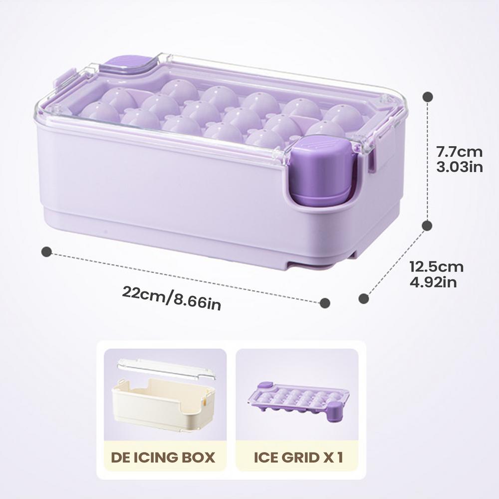 

Cocktail Ice Cubes Molds Large Capacity Flexible Mold Maker Ice Trays With Lids For Freezer For Cocktails Whiskey Coffee Kitchen фиолетовый