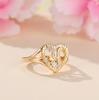 1pc Vintage Hollow 26 Letter Adjustable Ring Fashionable Casual Couple Accessory