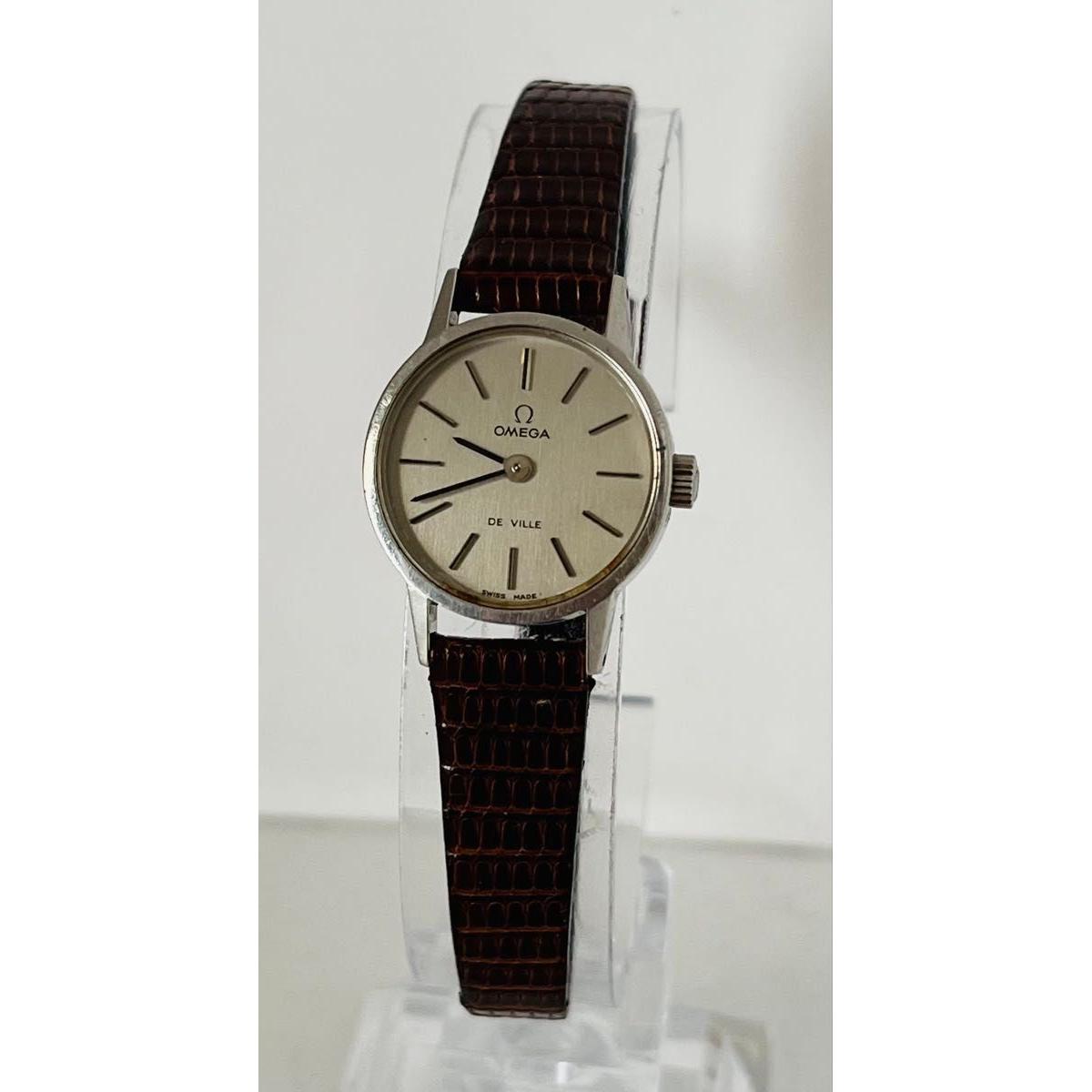 Used OMEGA DEVILLE hand-wound working ladies WORKING WATCH new belt wristwatch