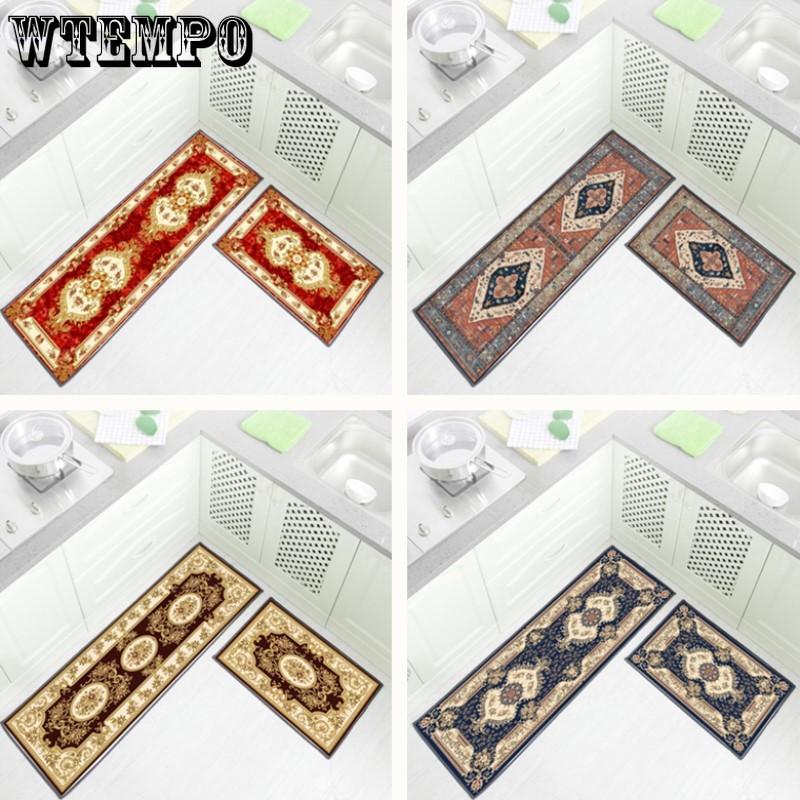 Kitchen Floor Mat Bedroom Bedside Long Carpet Household Entrance Foot Mat Non Slip Door Mat