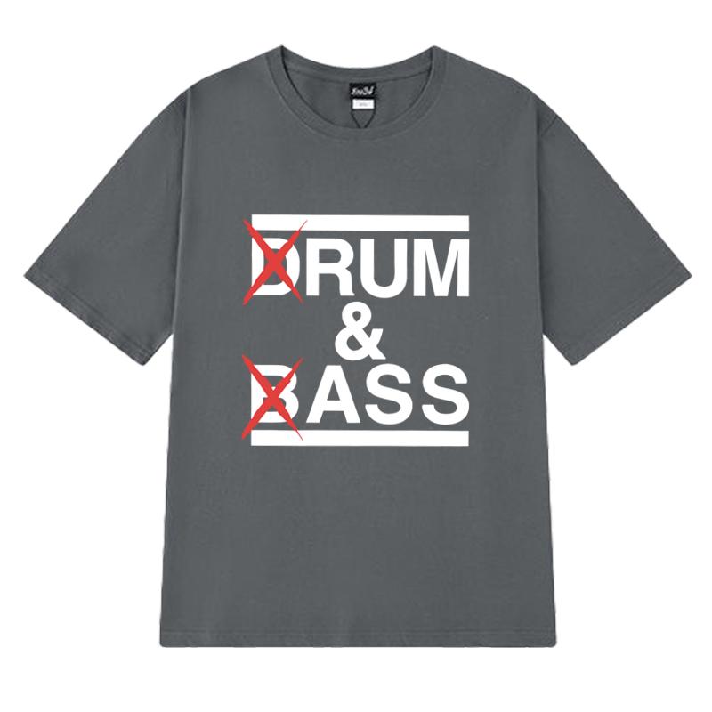 Hot Sale Funny Drum And Bass Print T Shirts Unisex Rum And Ass Lovers Jokes Short Sleeve T-shirt Men Women 100% Cotton Clothing