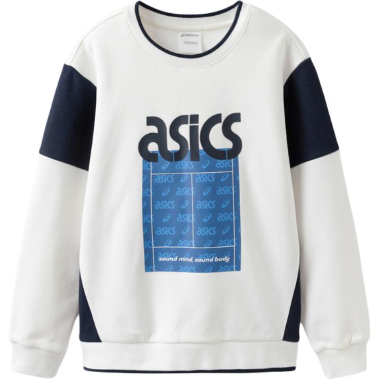 Asics Sweatshirt Sports Performance Raw White Teenagers 334241213067-10 110