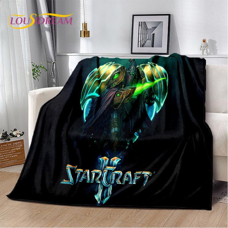 3D HD StarCraft Game Gamer Soft Plush Blanket,Flannel Blanket Throw Blanket for Living Room Bedroom Bed Sofa Picnic Cover Kids