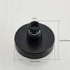 1 Piece of Bathroom Facilities 4 Inch Black Faucet Replacement Exquisite and Compact Shower Head Decoration
