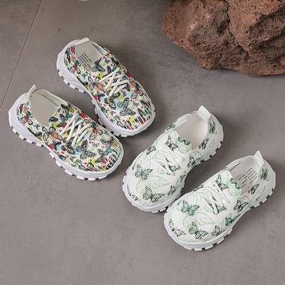 Fashion Girls' Shoes Spring New Kids Sports Shoe Soft Soled Boys' Shoes Anti Slip Child Casual Shoes Lightweight Girls Mesh Shoe