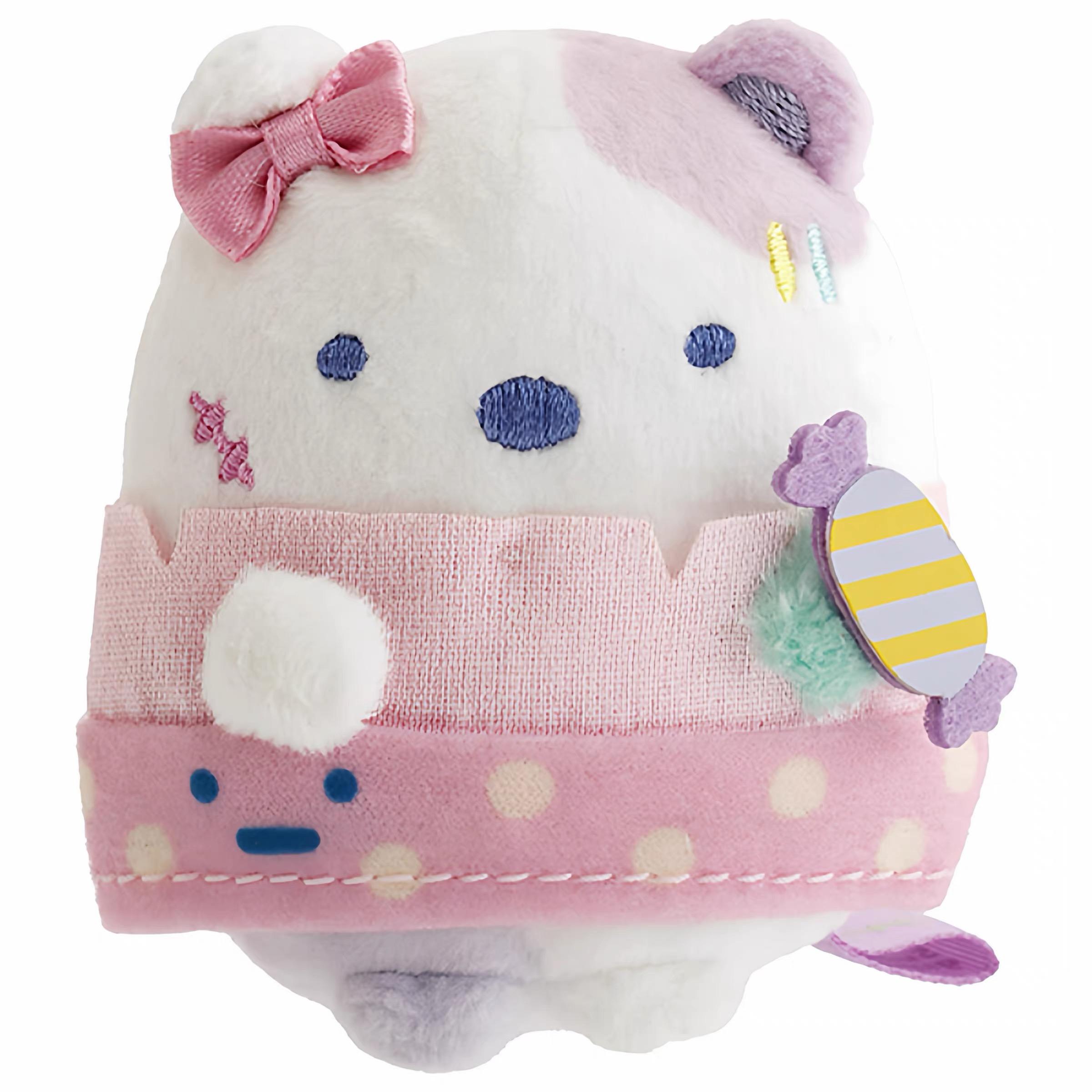 SanX Sumikko Gurashi Niedliche Geister-Serie Plüschtier Schlüsselanhänger Ebi Fry Dango Geist Shirokuma Kushikatsu Kuscheltiere Cartoon-Spielzeug