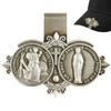 St Christopher MedalFor Car Saint Christopher Visor Clip Catholic Visor Clips For Cars Driving Decorations