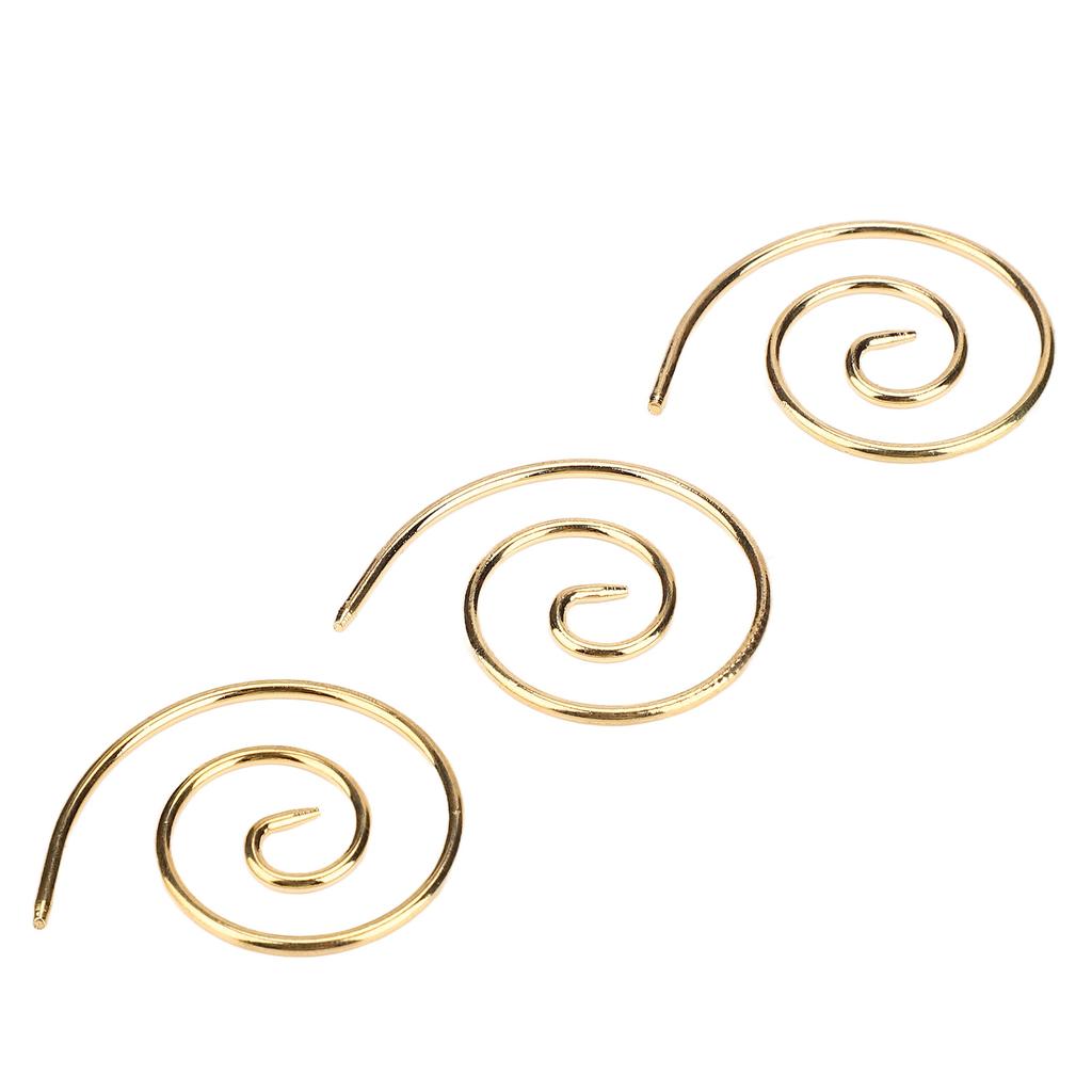 3Pcs Spiral Cable Knitting Needle Lightweight Convenient Stainless Steel Household Knitting Needle for Scarves Shawls Hats