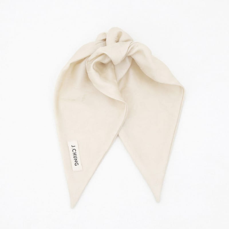 J.Chung Big Ribbon Scrunch_Cream Ivory