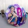 1PC Anime Idol Group Automatic Open/Close, 8-Rib Durable Frame Compact Travel Umbrella for Men & Women S1222061
