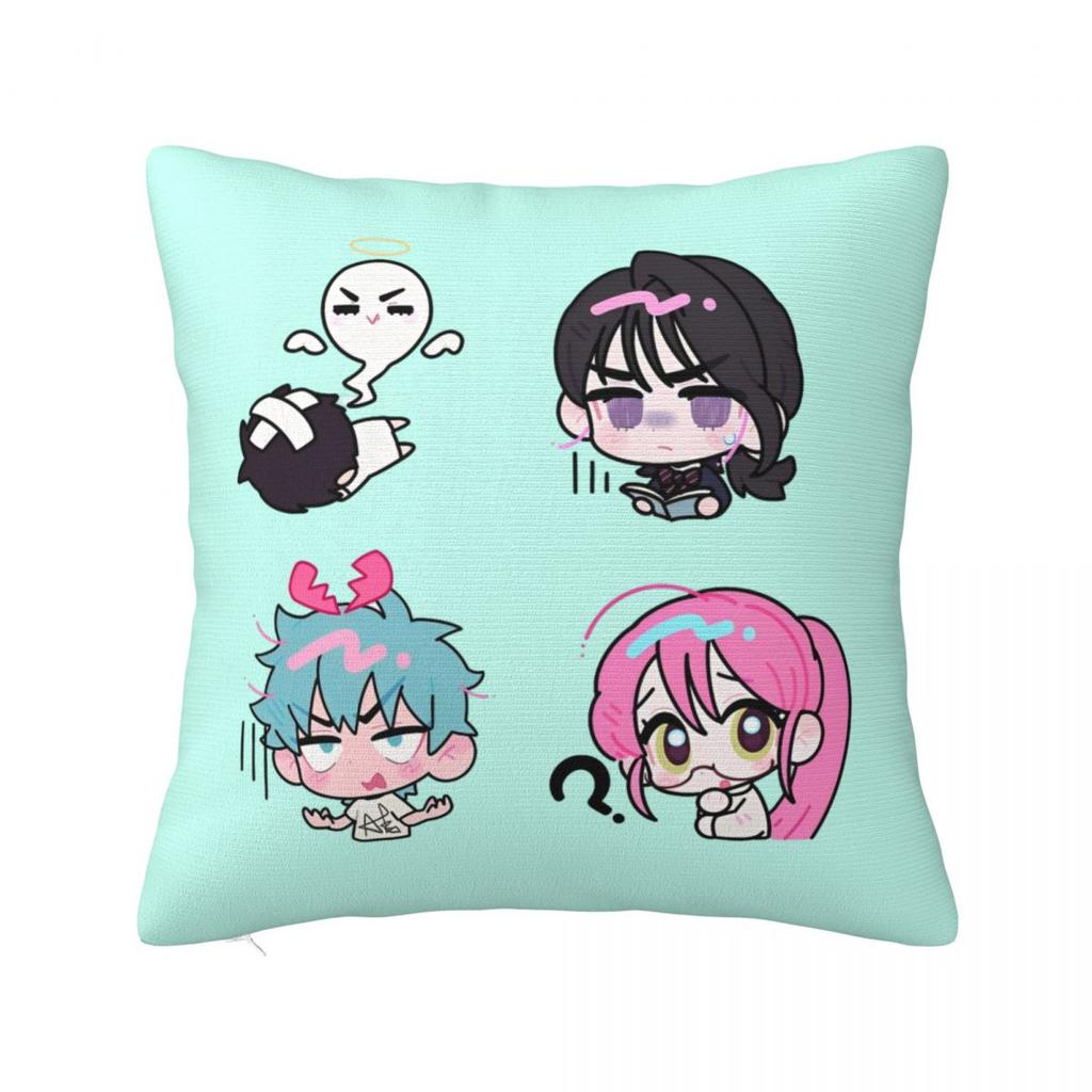 Shadow Milk Cookie Run Kingdom Square Pillow Covers Bed Car Cute Cartoon Anime Cushion Case Funny Decor Pillow Cover 4040