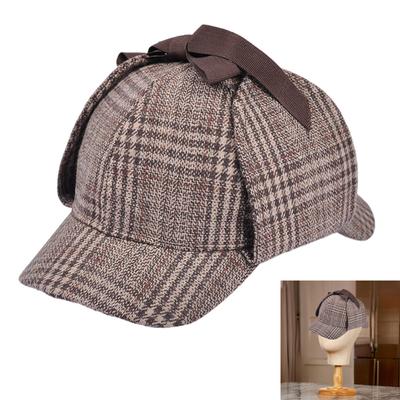 Fashionable Plaid Hat Large Border Sports Hat Unisex Casual Baseball Hat for Casual Outings And Outdoor
