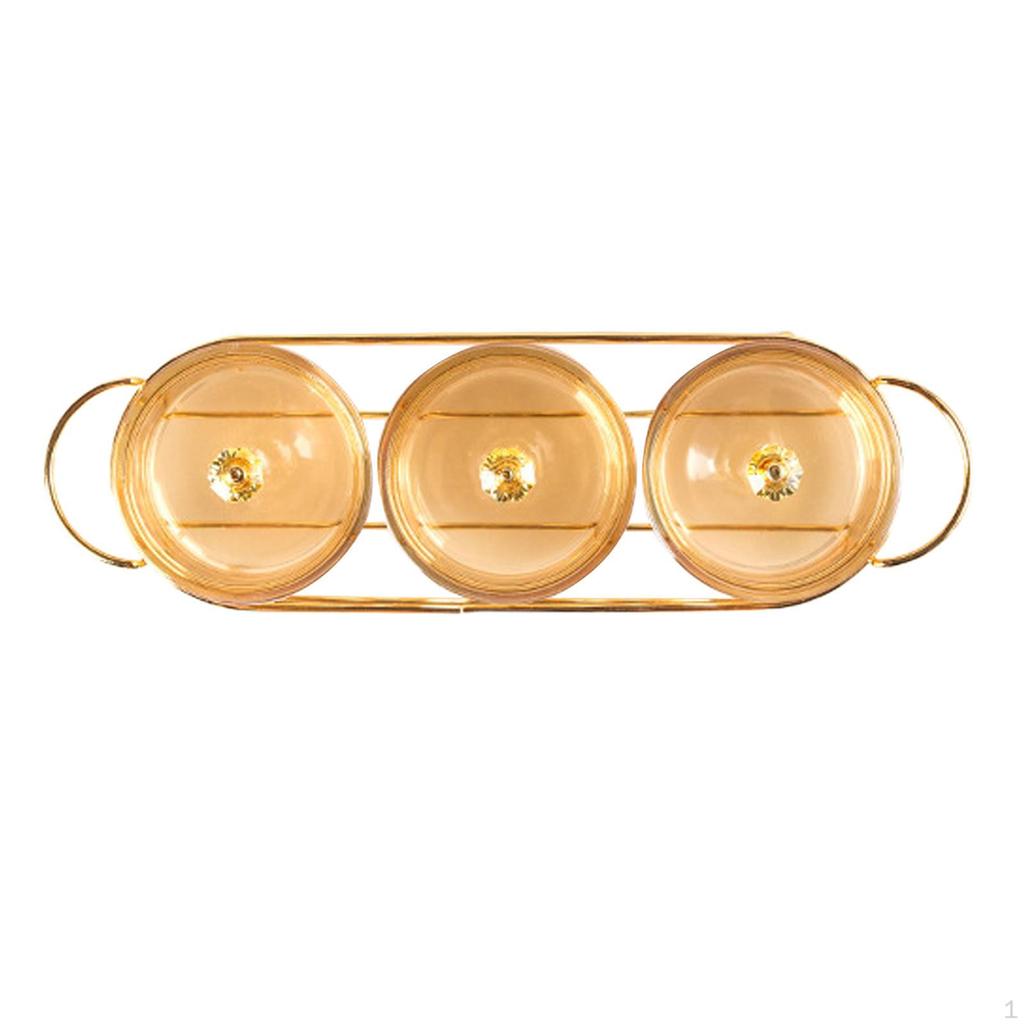 Break-Resistant Caddy Serving Platter Appetizer Plate Bowl Dessert Dividing