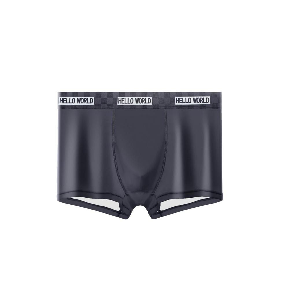 Men's 5A Antibacterial Ice Silk Boxer Briefs - Quick-Dry, Breathable, Lightweight, Large Size