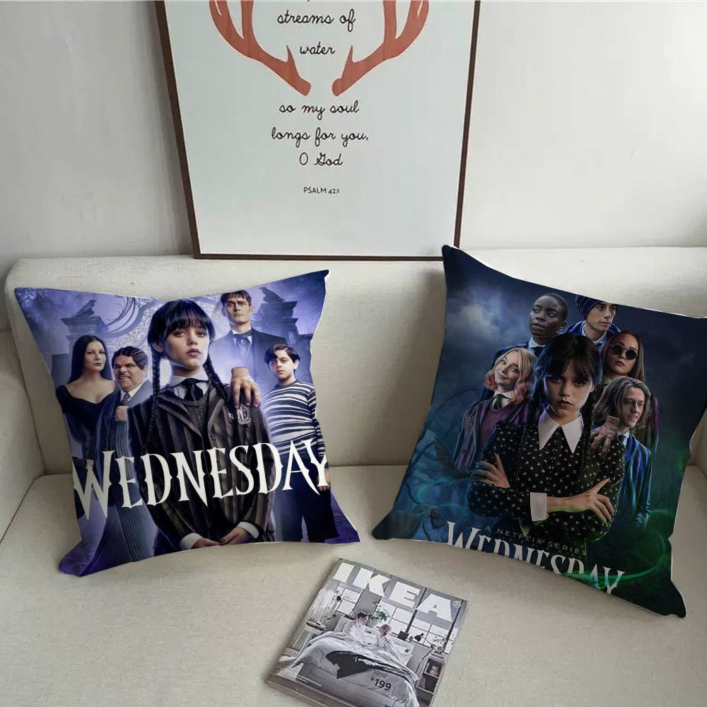 Film W-Mittwoch Kissenbezug Kurzplüsch Sofa Dekorativ Geschenk Zuhause Doppelseitiger Druck Kissen