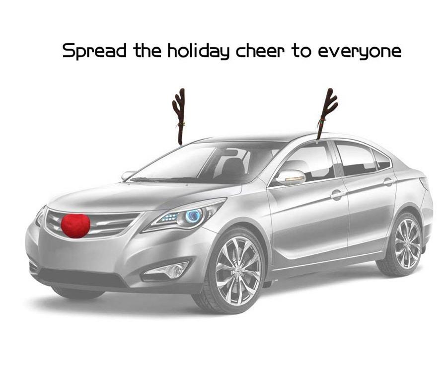 Car Christmas Reindeer Antler Costume Kit