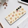 For Samsung Galaxy A16 5G/4G Case Leaves Pattern Printing Straight Edge TPU Phone Back Cover