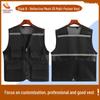 Custom Logo Emergency Management Safety Vest - Multi-Pocket Workwear for Photojournalists