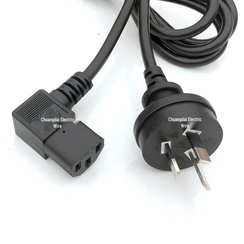 AU Standard 90° Elbow Power Cord, 2/3-Pin, 2/3-Core, C5/C13 Connector