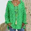 Knitted Hoodie Hooded Coldproof Thick Autumn Winter Solid Color Loose Sweater Jumper Female Clothing