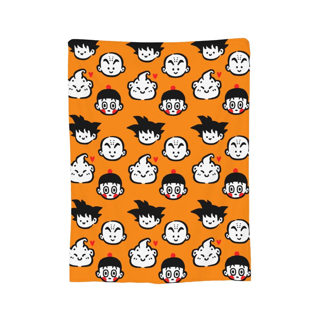 Super Saiyan DBZ Blankets Fleece Summer Air Conditioning Multifunction Throw Blankets for Bedding Bedroom Bedding Throws