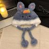Rabbit Ear Cute Winter Hat For Women Hand Knitted Warm And Chic Accessory Cozy
