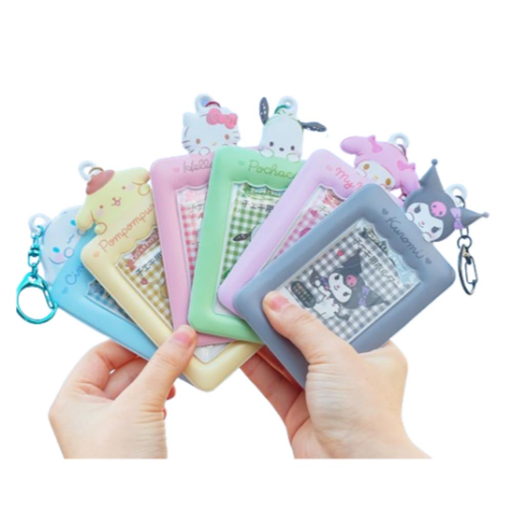 1+1 Poca Holder Poca Photocard Holder Case Keyring Key Holder Bag Keychain Hill Flow