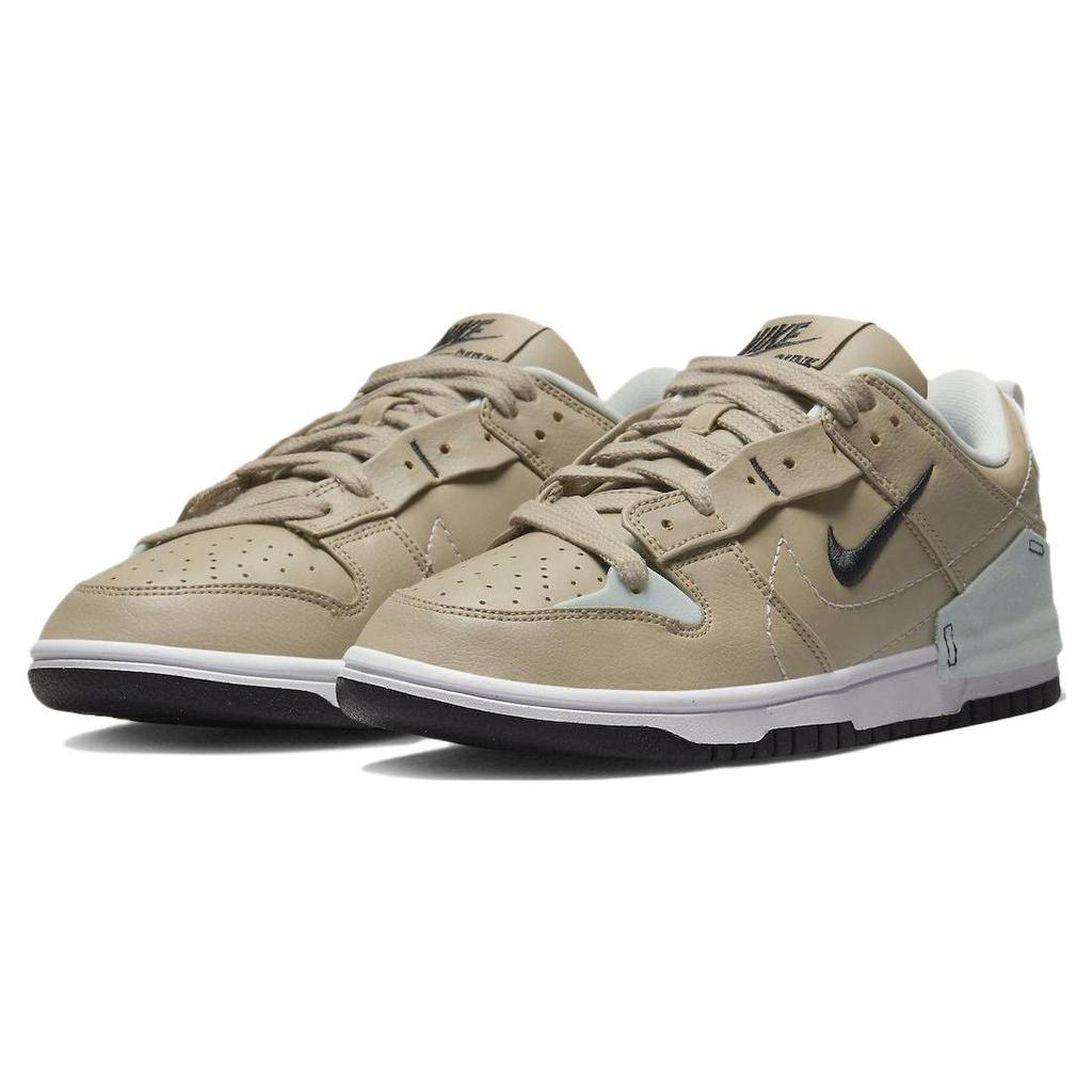 Nike Dunk Disrupt 2 Leather Recycled Materials Slip Resistant Lightweight Low Top Skate Shoes Women Sneaker Light-Brown DV4024-200