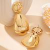 1 Pair Exaggerated Fashionable Atmospheric Three-Dimensional Irregular Spherical And Teardrop-Shaped Design Ear Studs with for Daily Wear