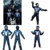 Weicher und atmungsaktiver Marvel Venom Symbiose Kinder Cosplay Overall Set