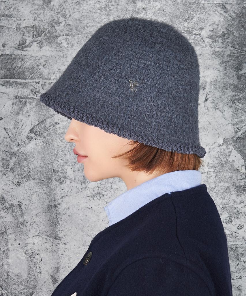Bajal Vz Studded Wool Bucket Hat Grey