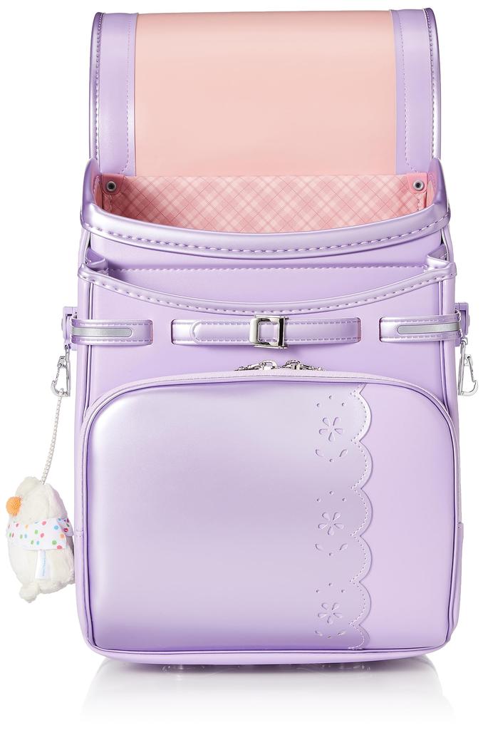 Fuwarii Japanese-made School Backpack, 2023 Fuwarii Tablet Pocket, Violet/Pearl Lavender