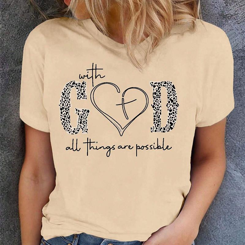 Fashion Women Creative Love Letter Splicing Print T Shirt Funny Casual O-neck Short Sleeves T-shirt Summer Female Tee Shirt