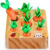 Carrot Harvest Game Wooden Toys For Boys And Girls Educational Shape Matching Puzzle Gifts